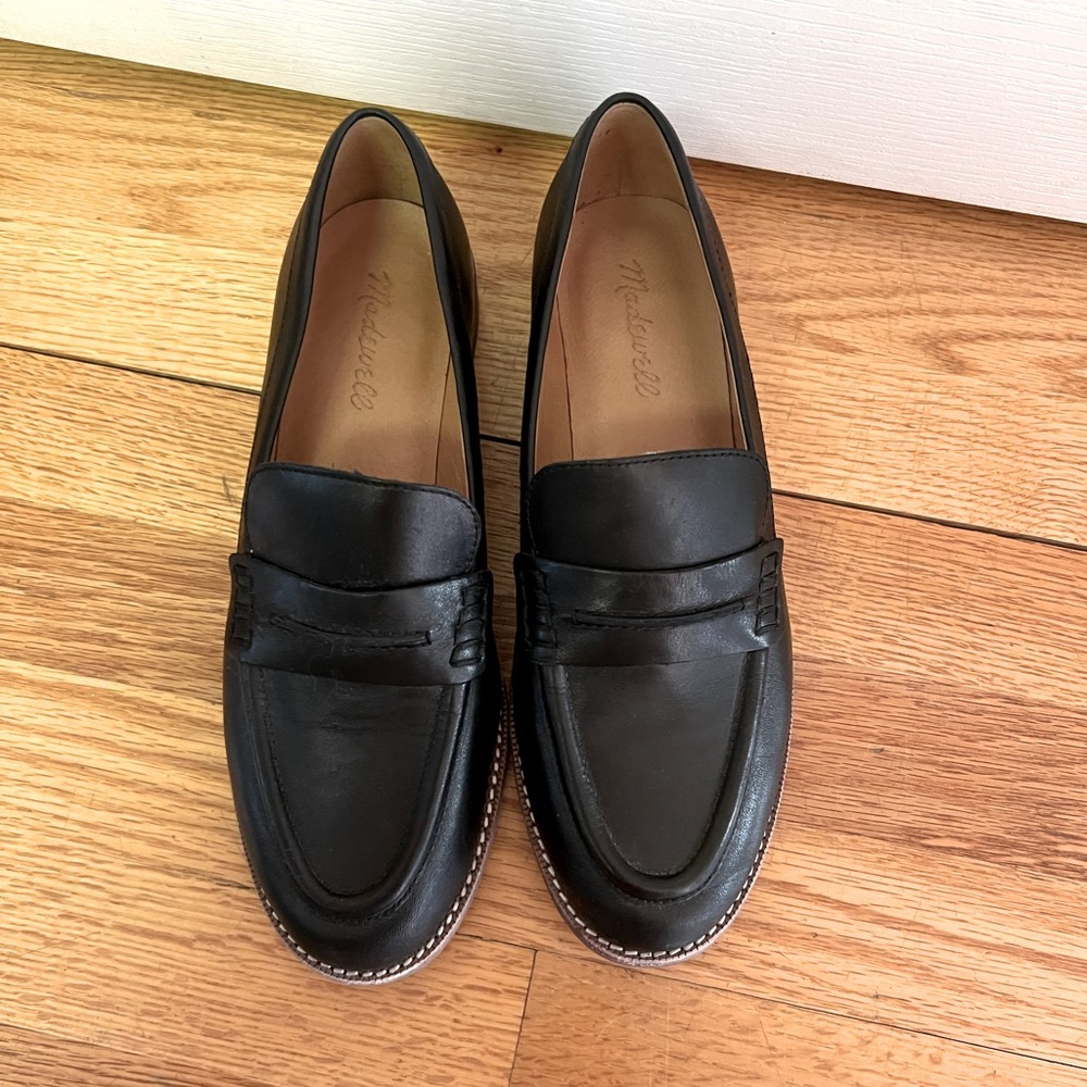 black Madewell loafers 8.5